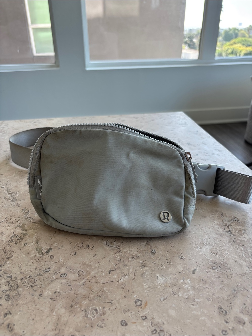 lululemon athletica Light Gray/Taupe Belt Bag - Minimal Everyday Carry